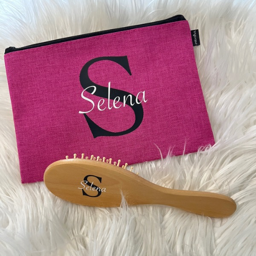 Pochette con spazzola personalizzata