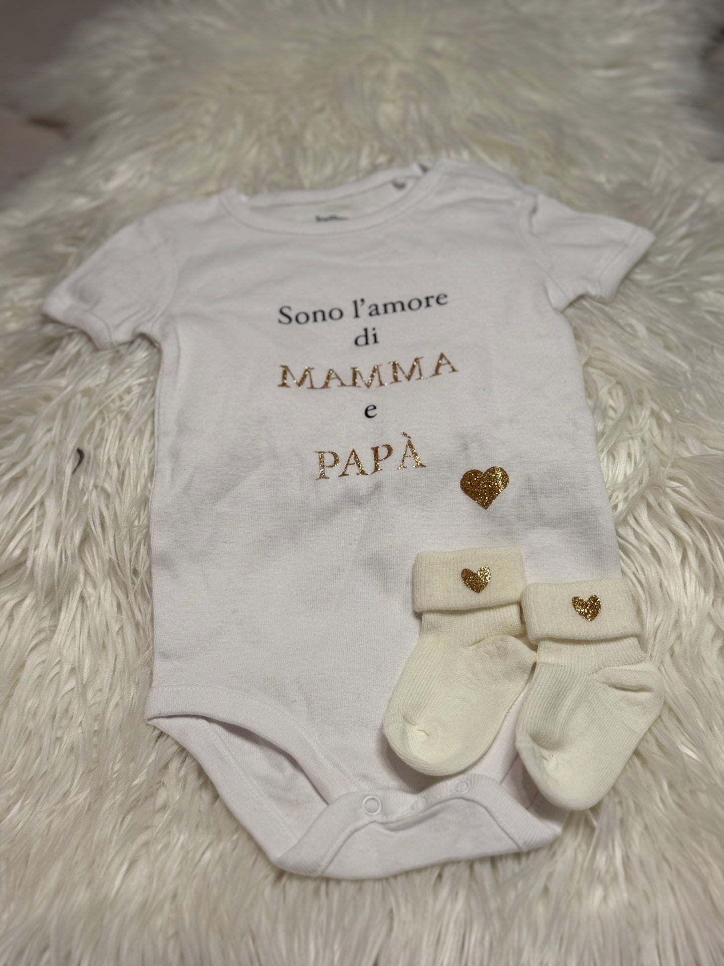 Set neonato “Cuore di famiglia”